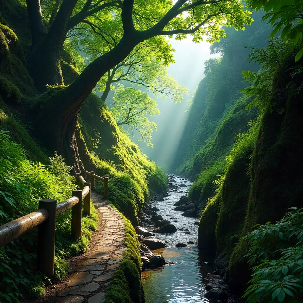 Levada Trail Through Madeira's Enchanted Laurel Forest