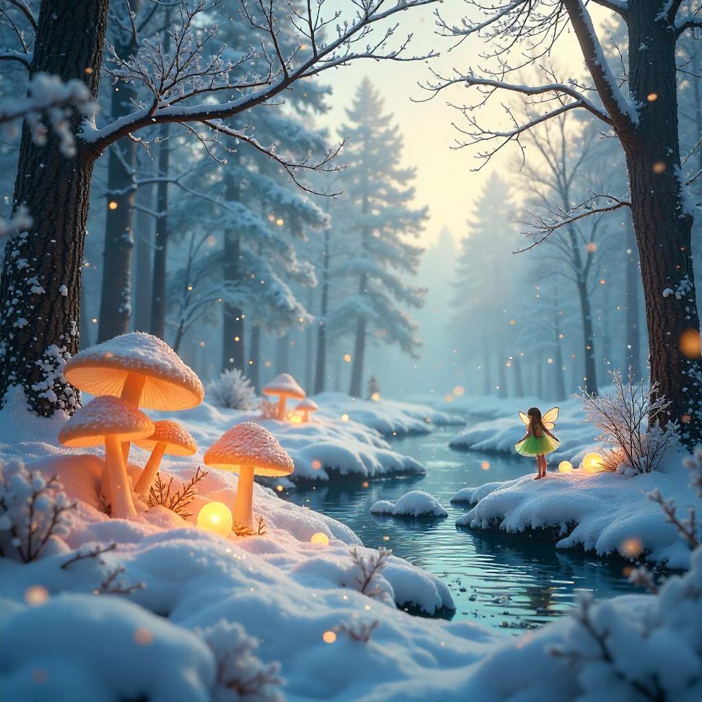 Photoreal Snow in a Fairy Wonderland