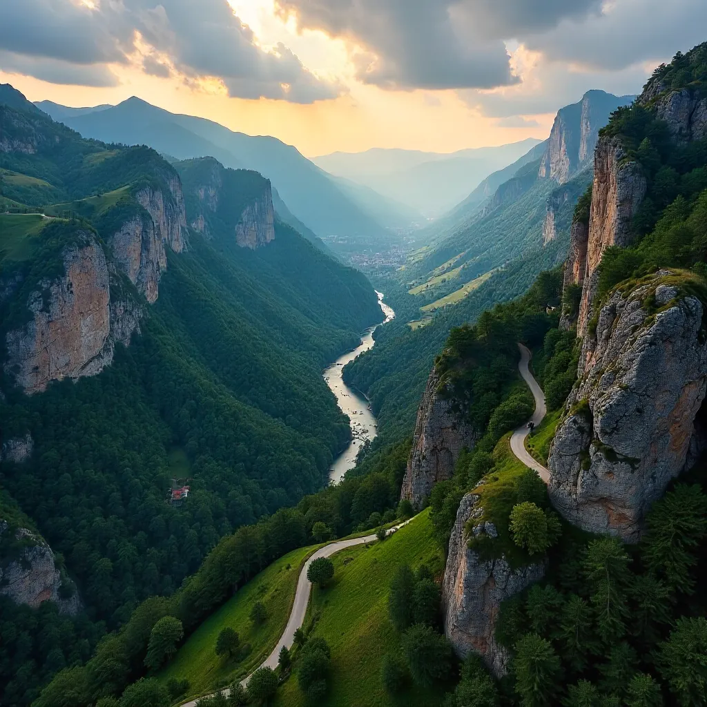 Aerial Majesty Over Occitanie’s Rugged Peaks