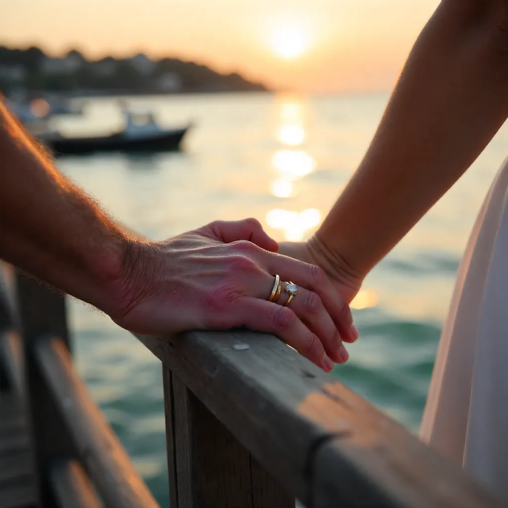 Golden Hour Rings by the Waterfront