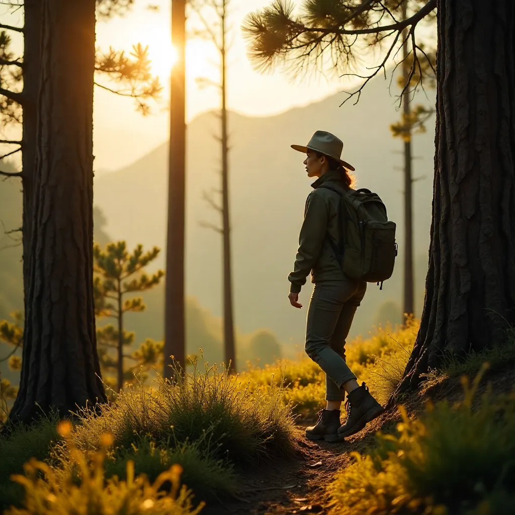 Golden Hour in Hà Giang Pine Forest
