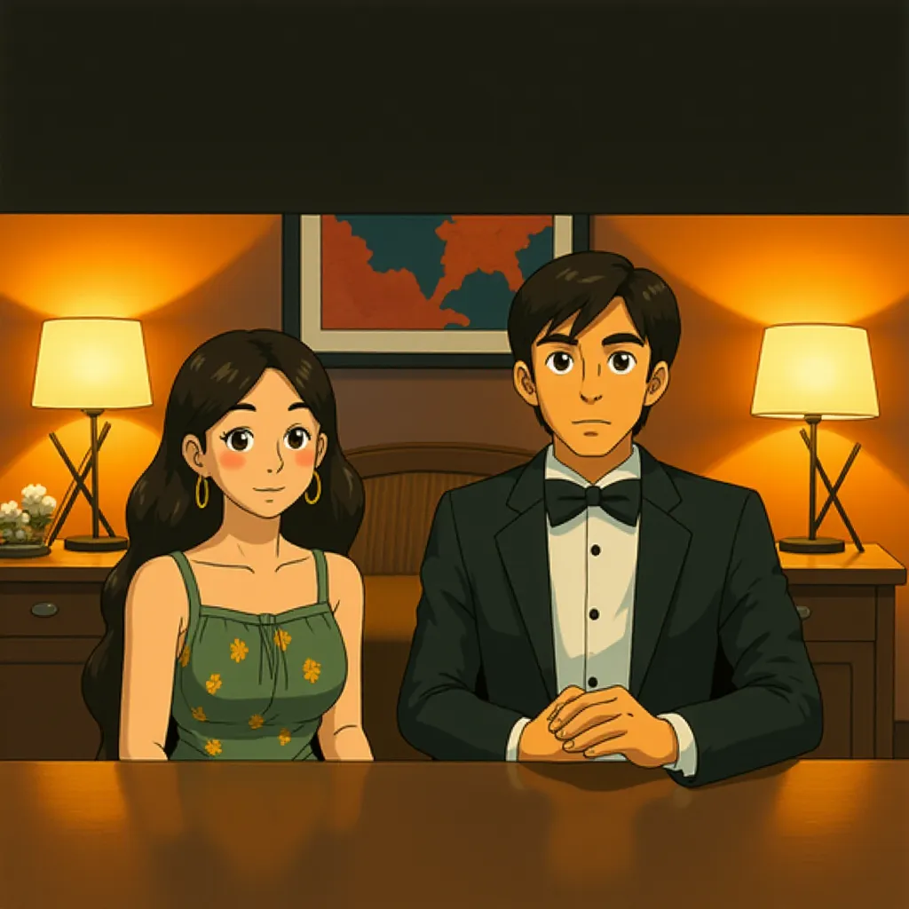 Mahershala Ali and Myha'la in Leave the World Behind (2023) - Anime style