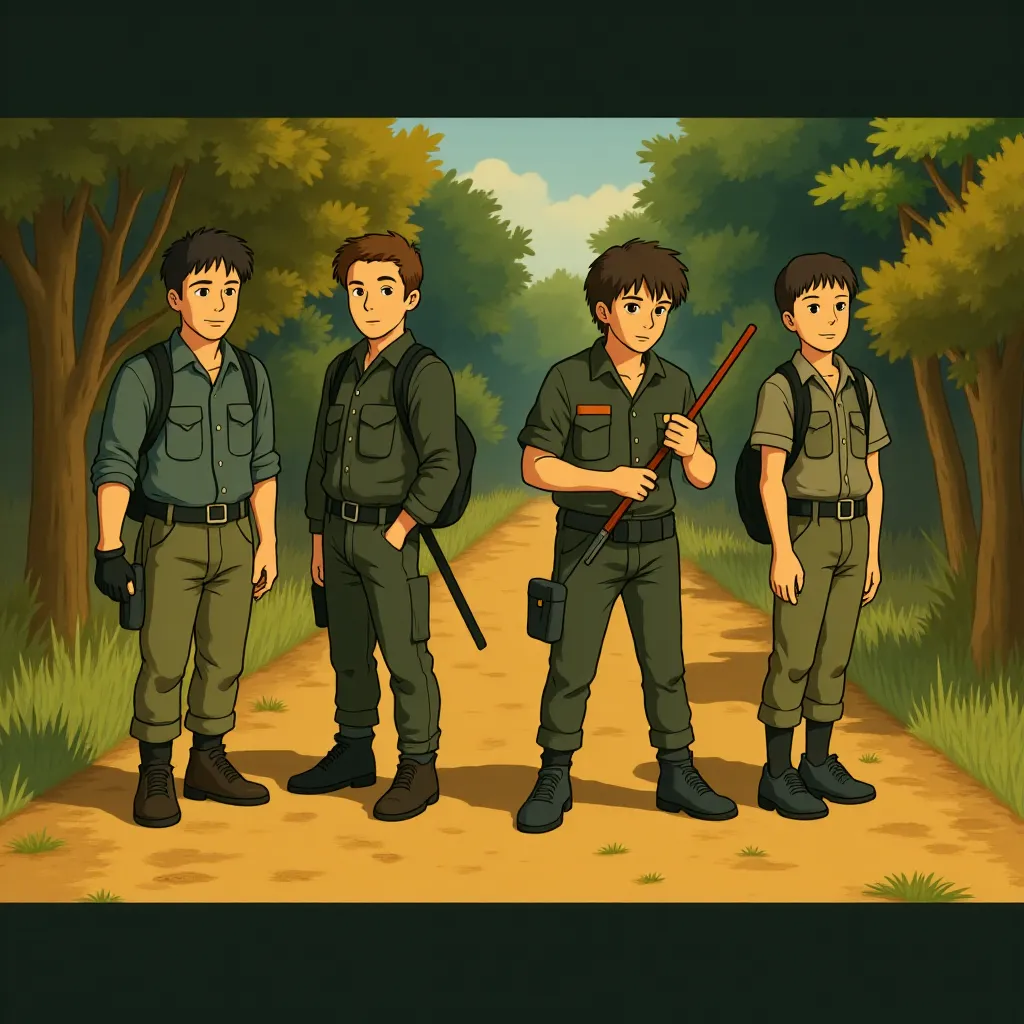 Charlize Theron, Luca Marinelli, Marwan Kenzari, Henry Golding, and KiKi Layne in The Old Guard 2 (2025) - Ghibli style
