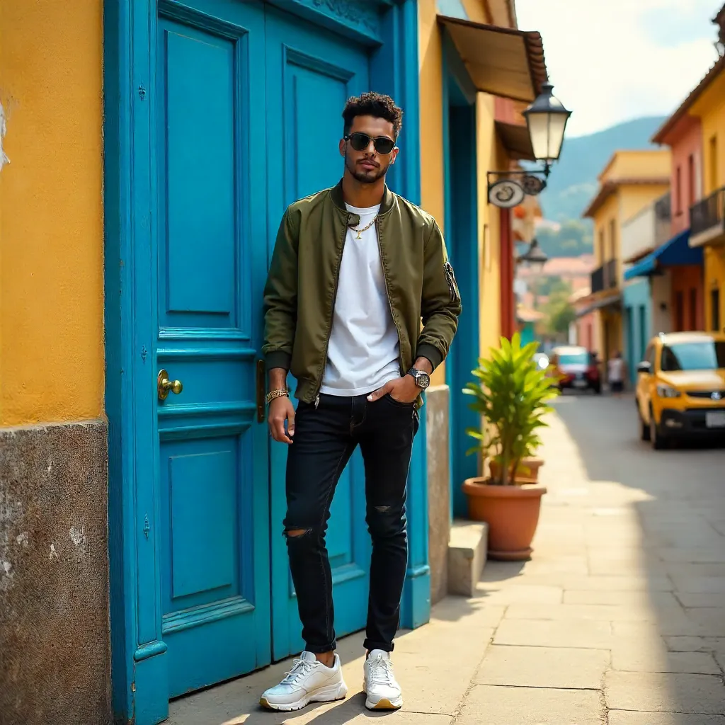 Blue Door Urban Style in Colombia