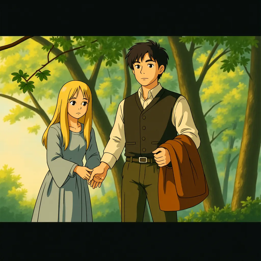 Claire Danes and Charlie Cox in Stardust (2007) - Anime style