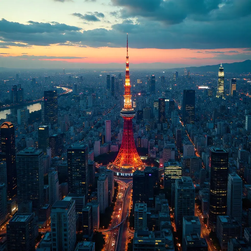Aerial Tokyo: Skytree Among a Sea of Buildings