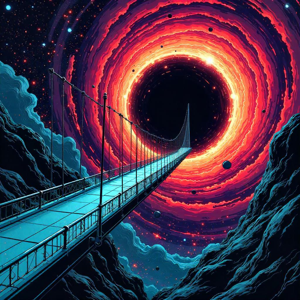 Bridge Through the Black Hole: Comic Odyssey