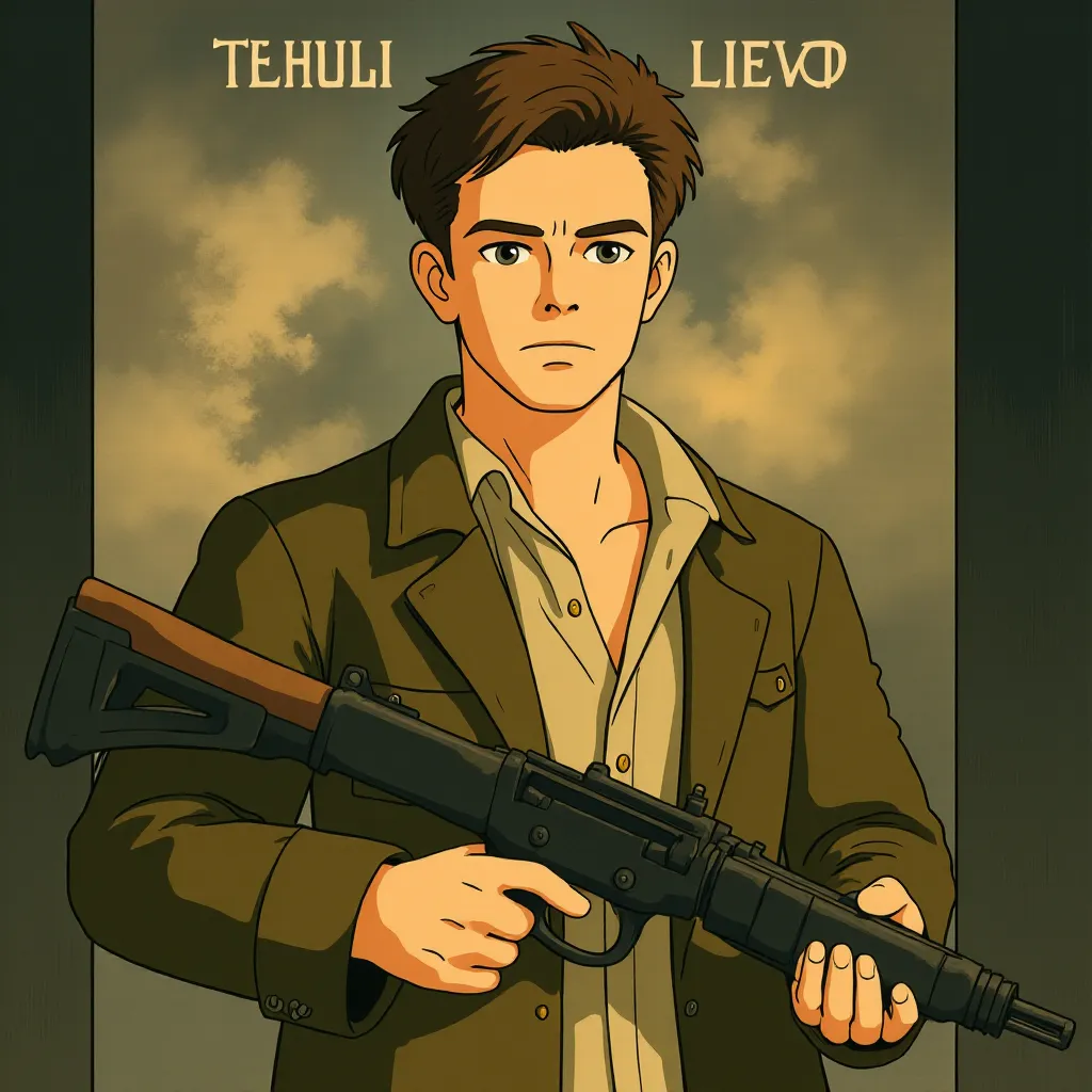 Til Schweiger in Inglourious Basterds (2009) - Anime style