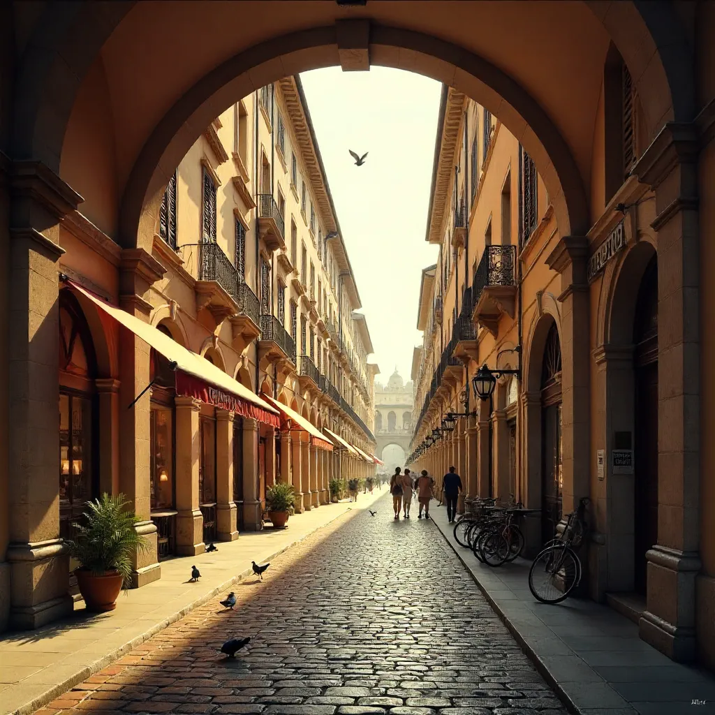 Bologna Arcades: Picturesque Portico Alley