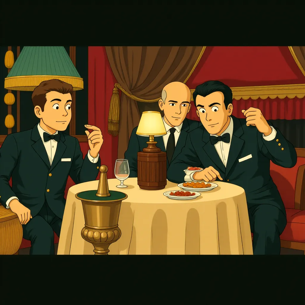 Tom Hardy, Charley Palmer Rothwell, and Taron Egerton in Legend (2015) - Anime style