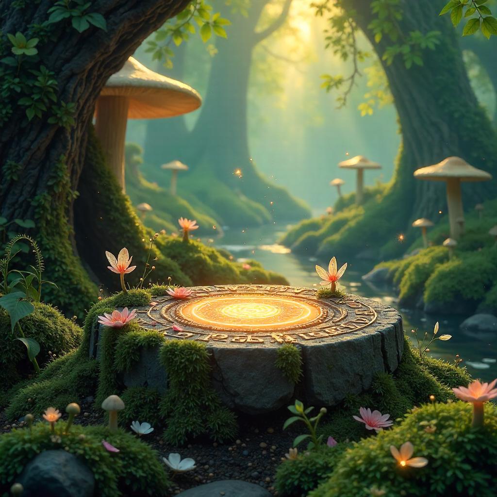 Photorealistic Altar in a Fairy Wonderland