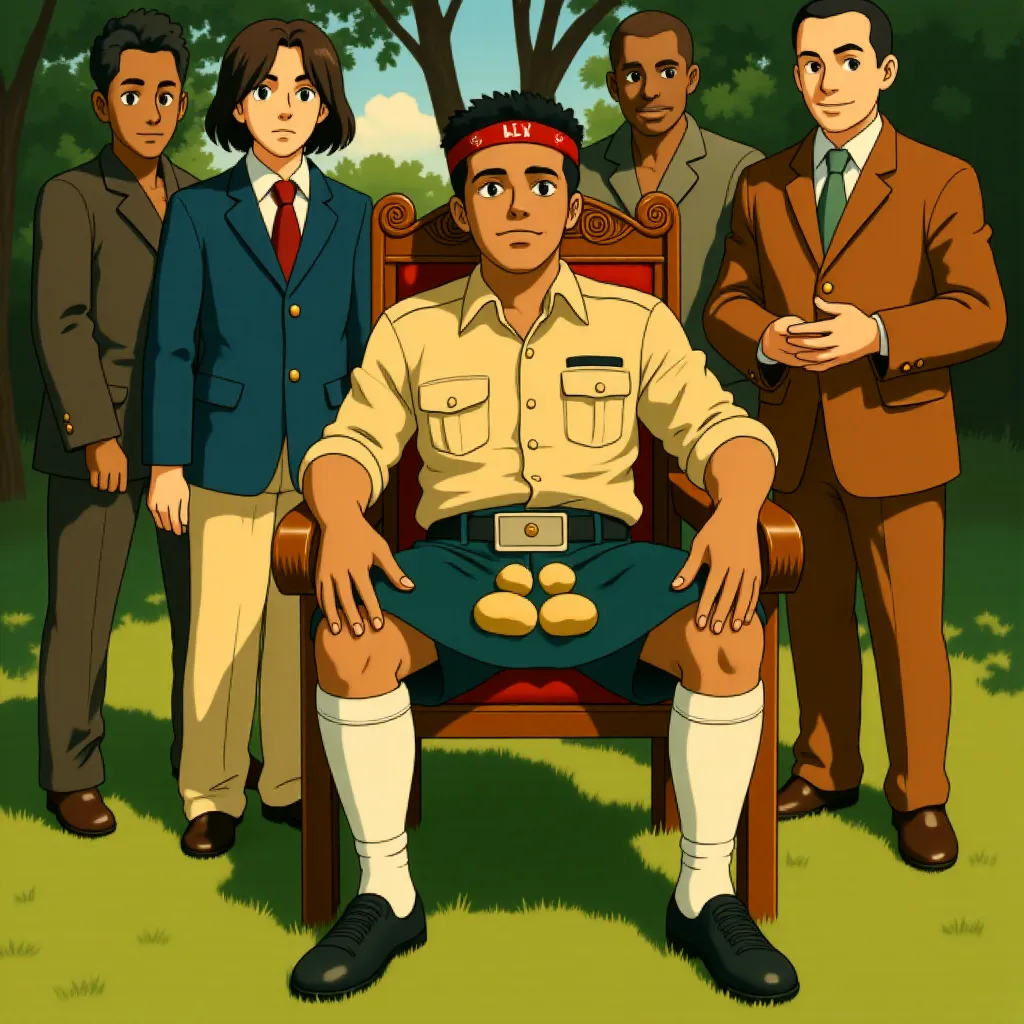 Forest Whitaker and James McAvoy in The Last King of Scotland (2006) - Anime style