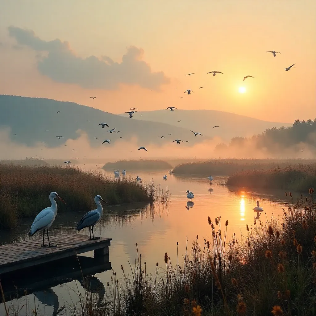 Nallıhan Kuş Cenneti: Bird Paradise at Dawn