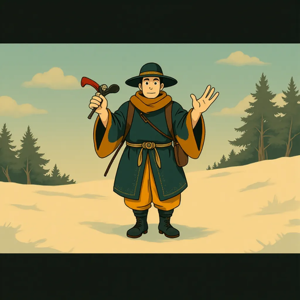 Samuel L. Jackson in The Hateful Eight (2015) - Anime style