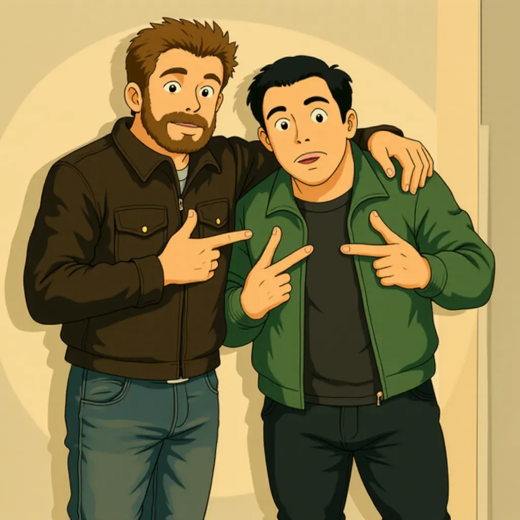 Gerard Butler and O'Shea Jackson Jr. at an event for Den of Thieves: Pantera (2025) - Ghibli style