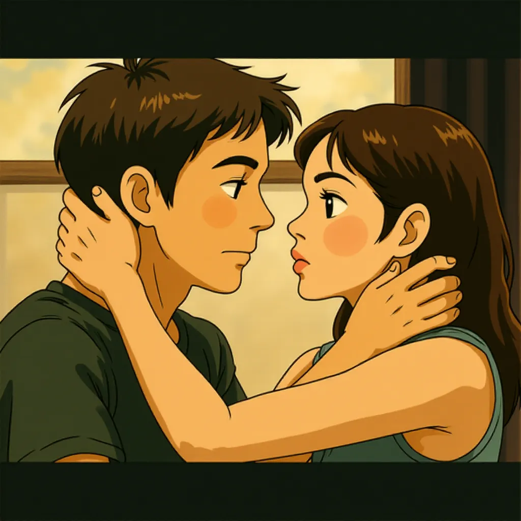 Tom Cruise and Michelle Monaghan in Mission: Impossible III (2006) - Anime style