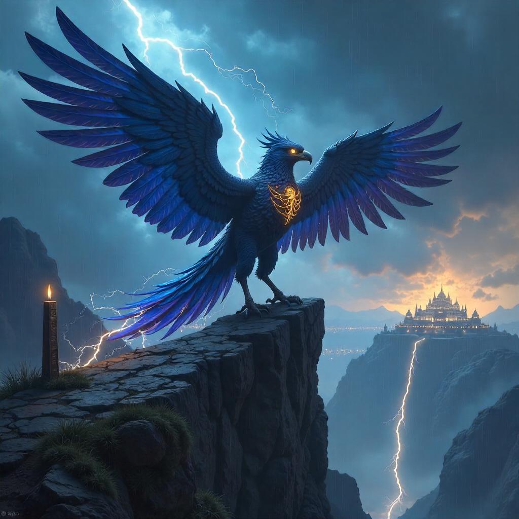 Thunderbird Boss in Stormlit Game World