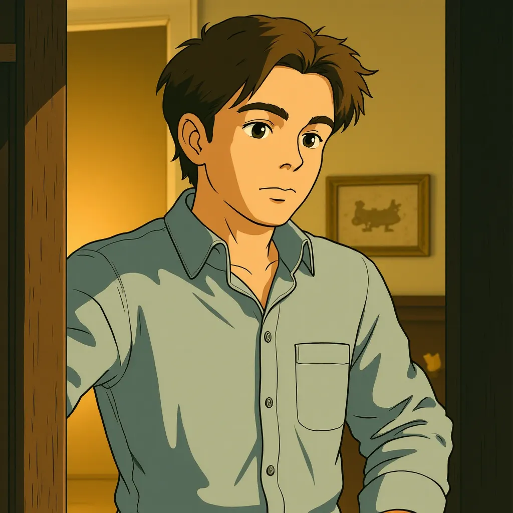 Casey Affleck in Gone Baby Gone (2007) - Anime style