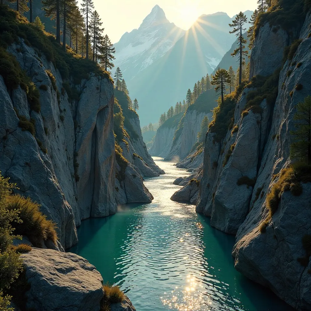 Turquoise Gorge in the Italian Alps