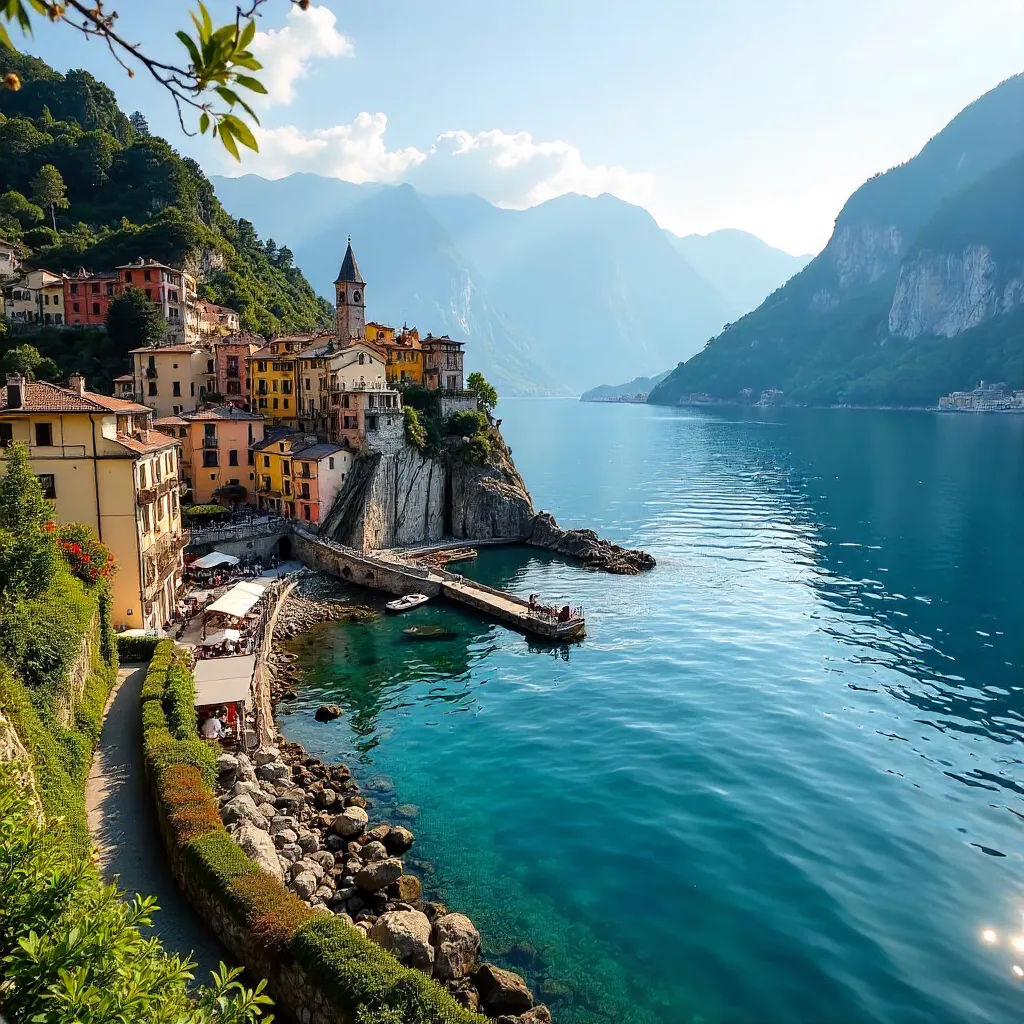 Charming Varenna on Lake Como at Golden Hour