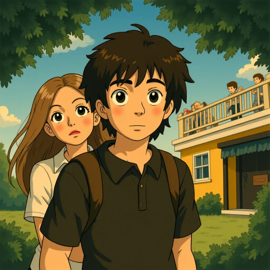 Elle Fanning and Timothée Chalamet in A Complete Unknown (2024) - Anime style