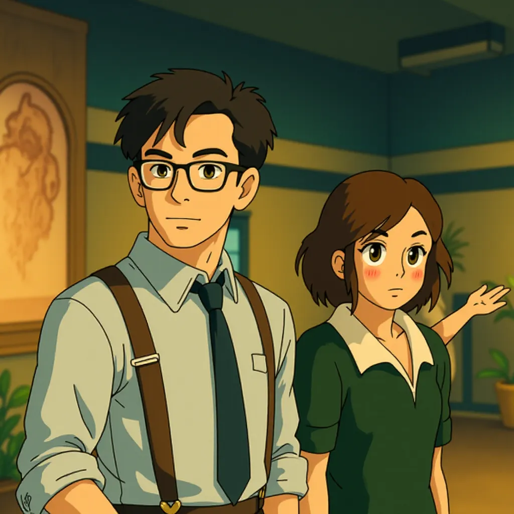 Carla Gugino and Jon Hamm in Sucker Punch (2011) - Anime style