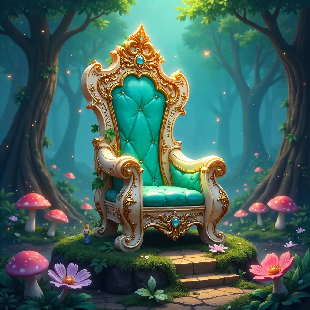 Throne of Luminous Fae in Fairy Wonderland