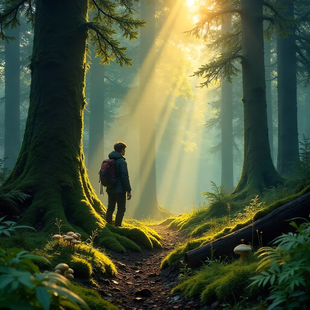 Whispering Glance Through the Enchanted Forest