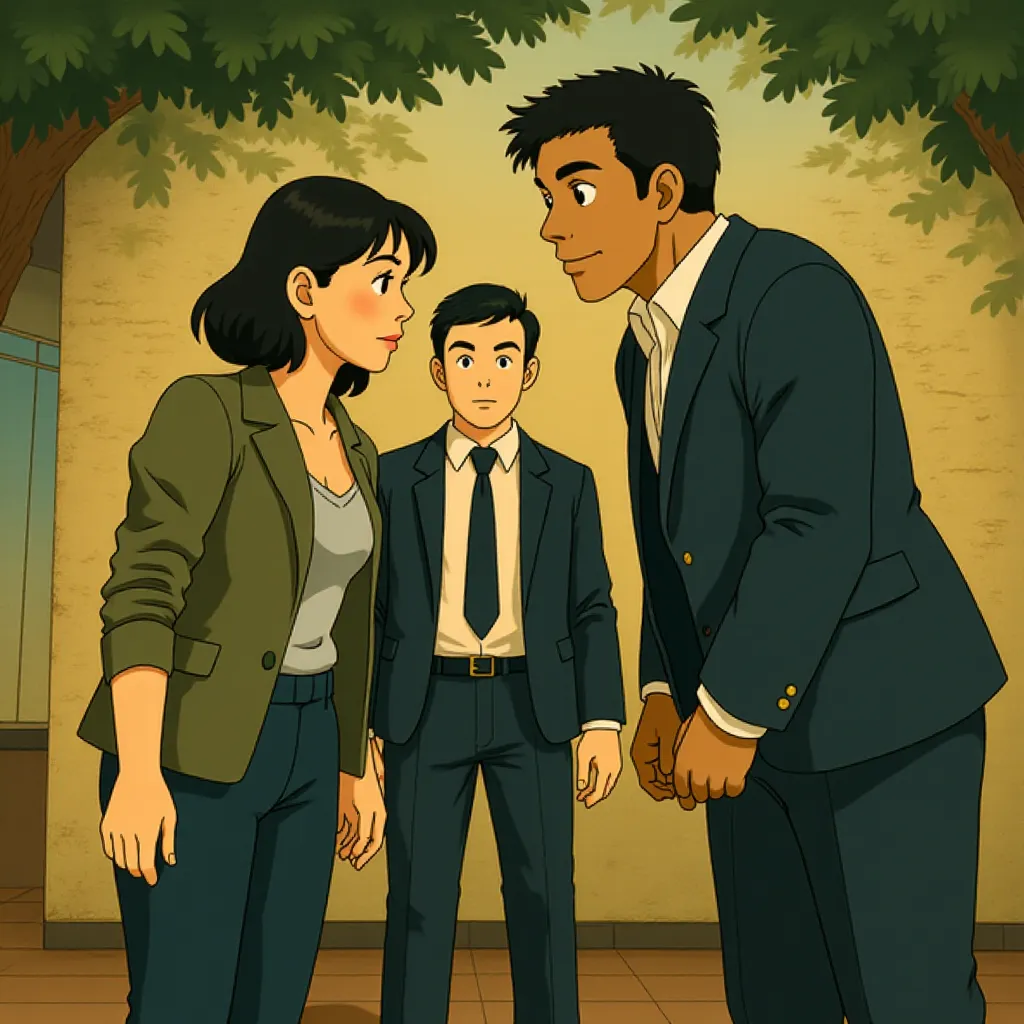 Idris Elba, John Cena, and Priyanka Chopra Jonas in Heads of State (2025) - Ghibli style