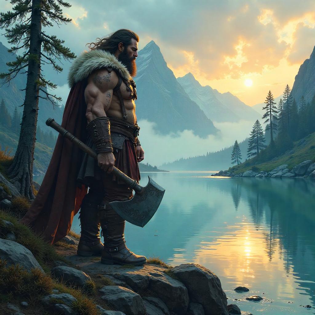 Barbarian by the Lake: Concept Art