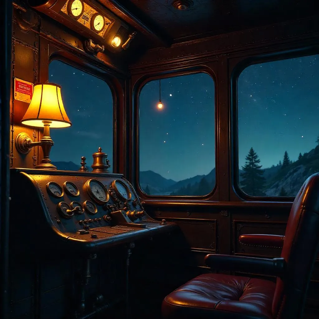 Constellations in a Steam Engine Cab