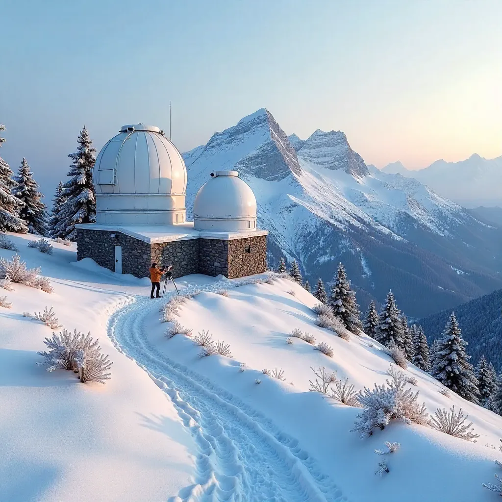 Winter at Serra da Estrela Observatory
