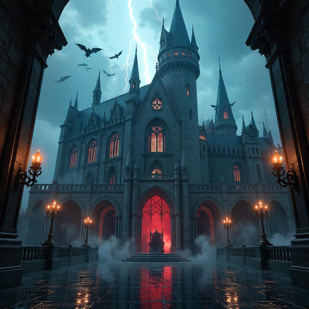 Stormbound Vampire Castle - 3D Render