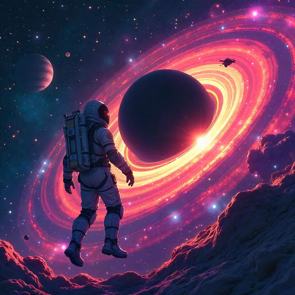 Black Hole Among the Stars – Anime Style
