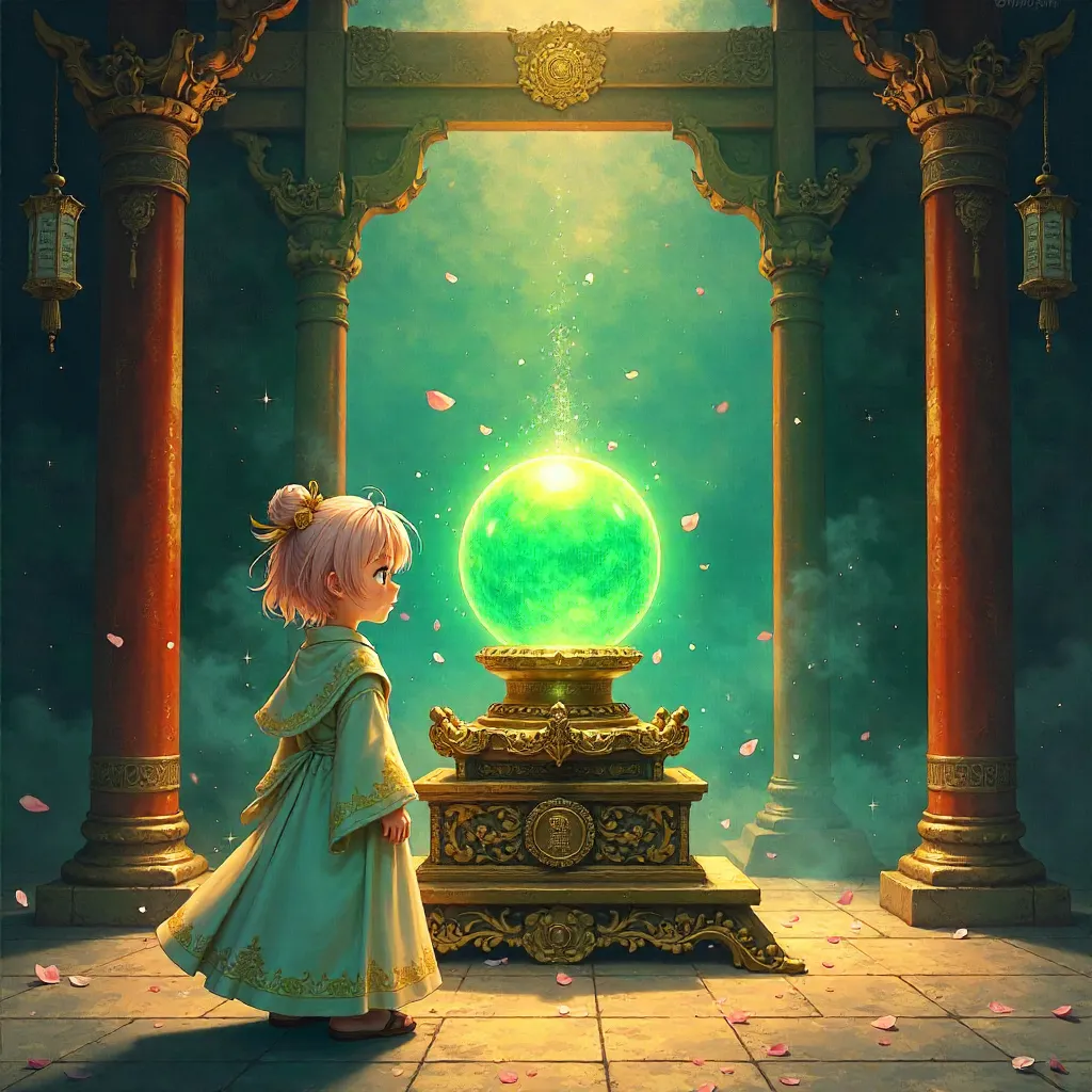 Sacred Relic: An Anime Oil Painting