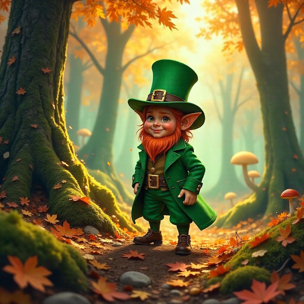 Autumn Forest Leprechaun Concept Art