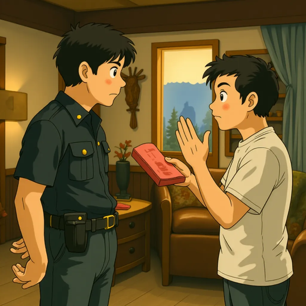 J.J. Abrams and Kyle Chandler in Super 8 (2011) - Anime style