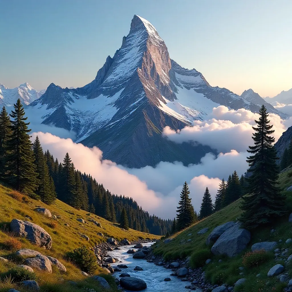 Peak Above the Cloud Sea in Rize, Türkiye