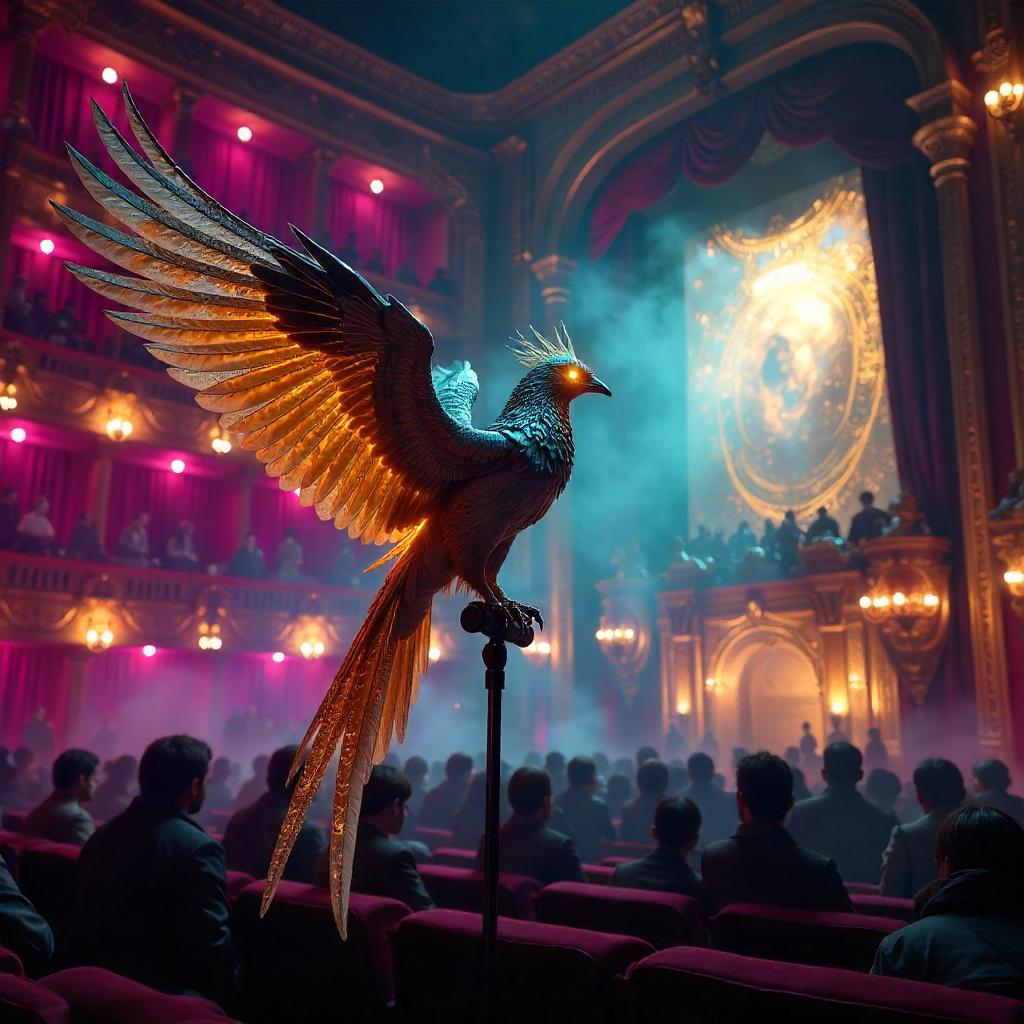 Neon Phoenix in the Cyberpunk Theater