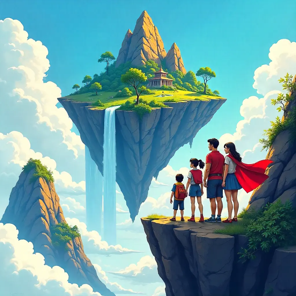 Floating Island Family: Comic Sky Adventure