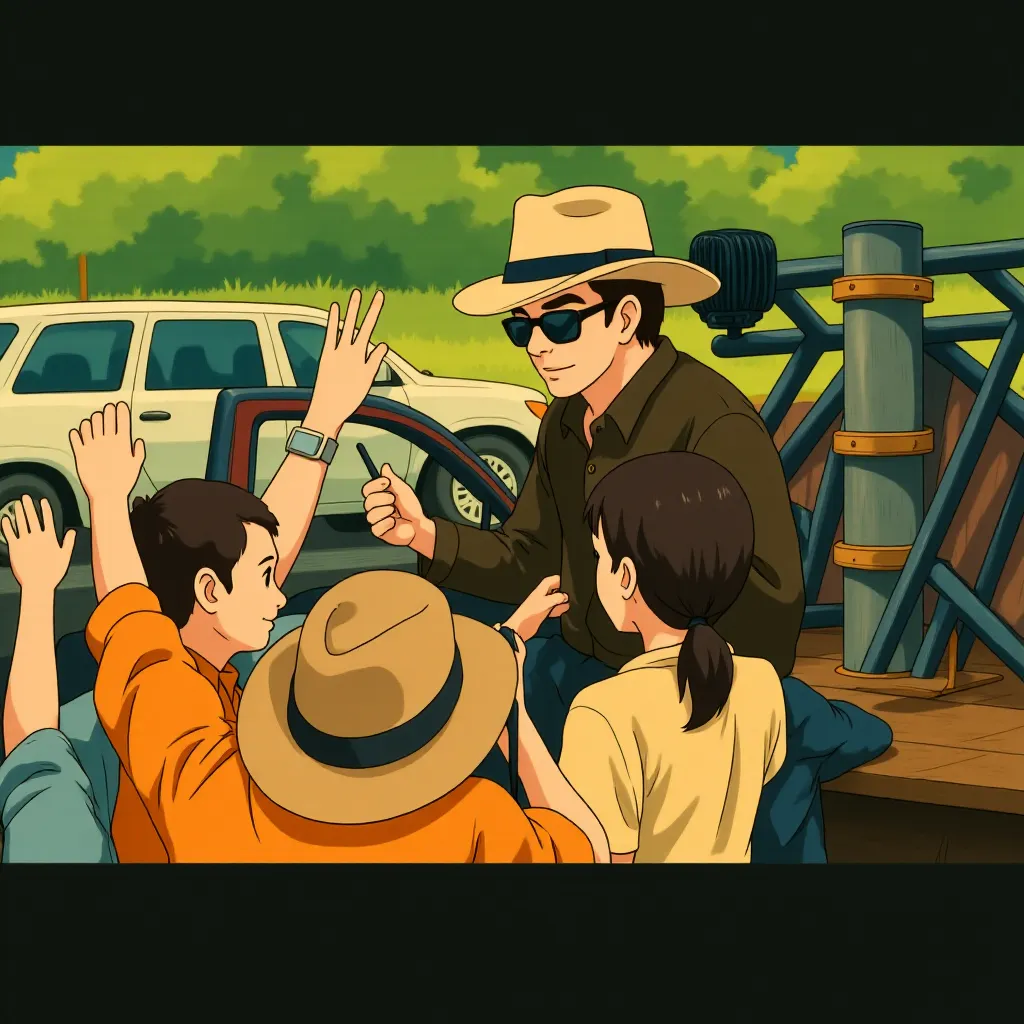 Glen Powell in Twisters (2024) - Ghibli style
