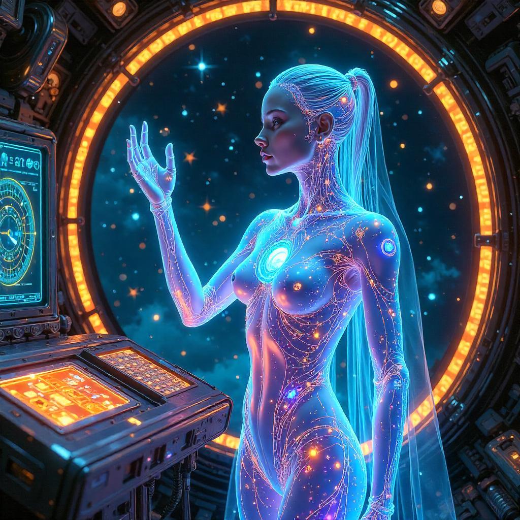 Anime AI Construct Inside a Time Machine