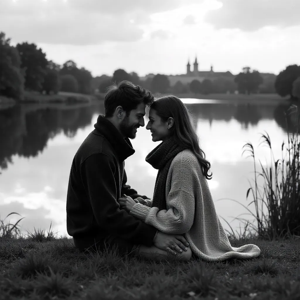 Monochrome Moment by Zagreb Lake