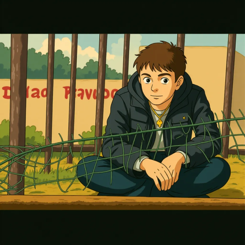Jeremy Renner in The Town (2010) - Anime style