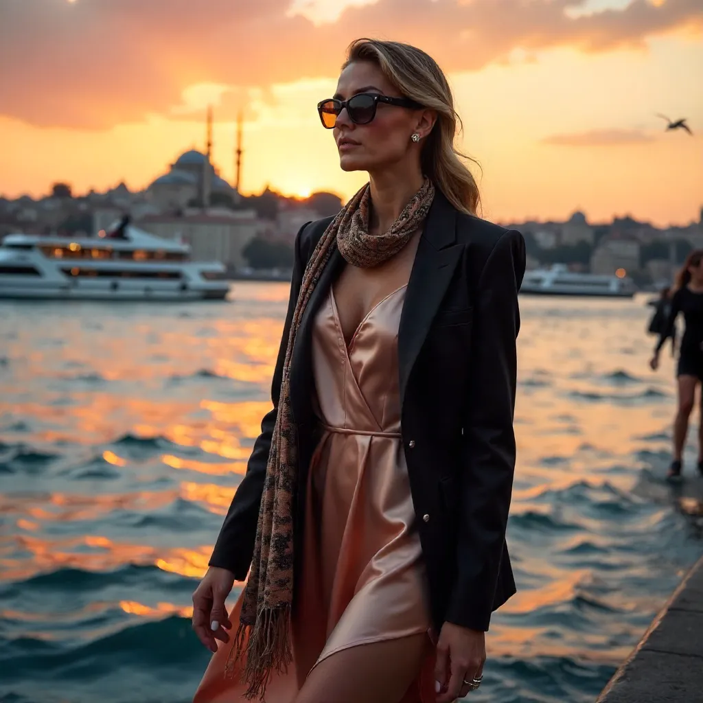 Sunset Chic by Istanbul's Waterfront