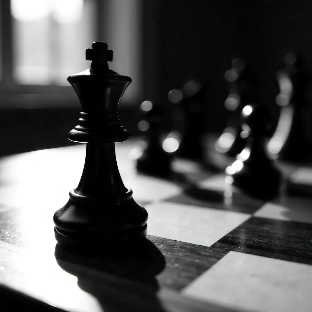 Sunlit Shadows on a Black Chessboard