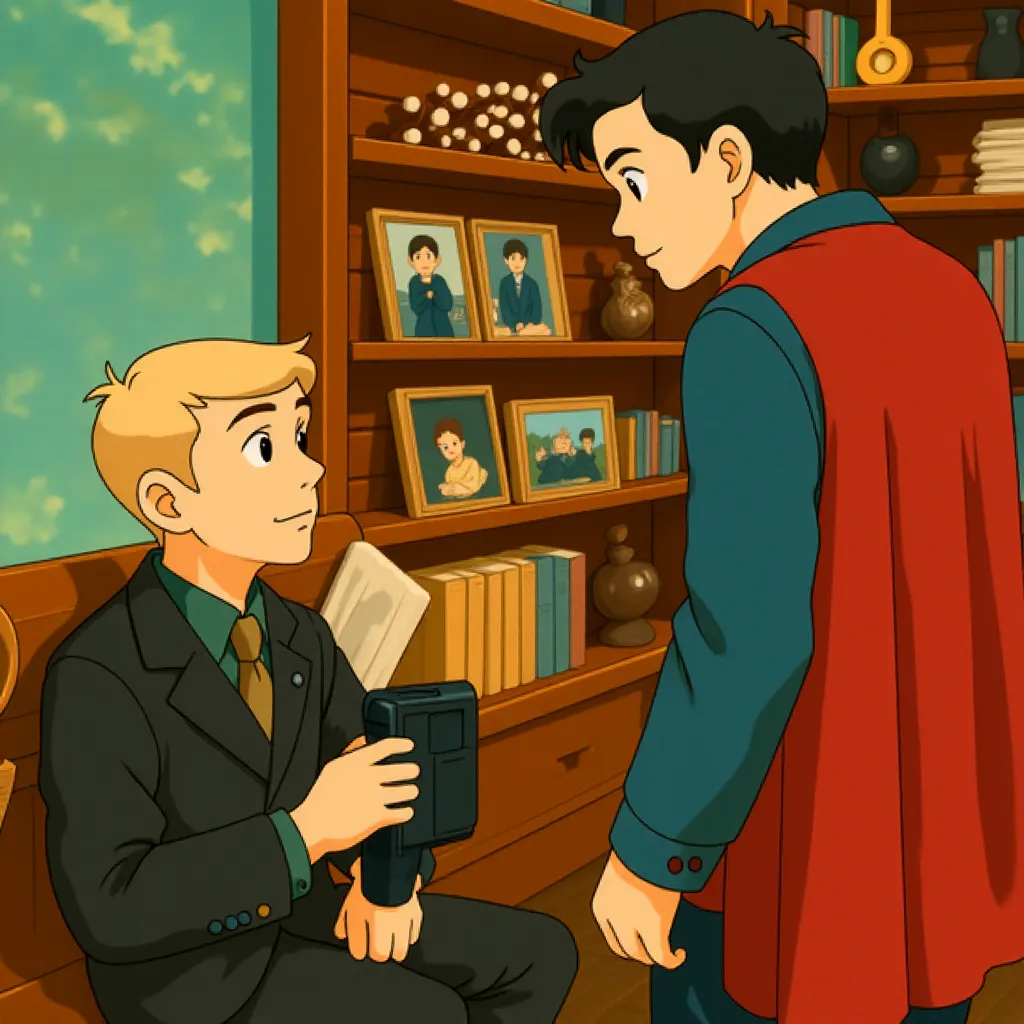 Nicholas Hoult and David Corenswet in Superman (2025) - Ghibli style