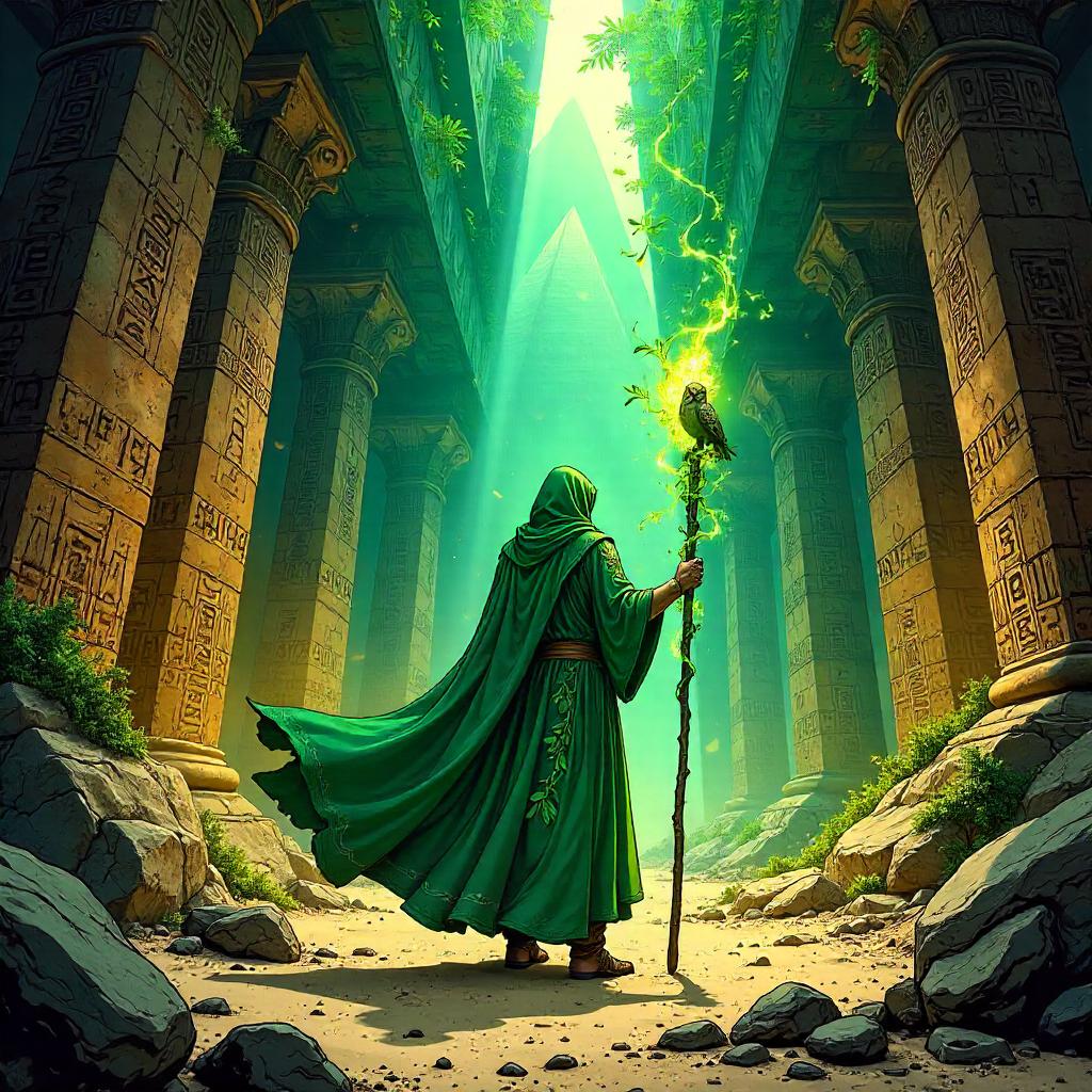 Druid in a Pyramid: A Comic Book Hero