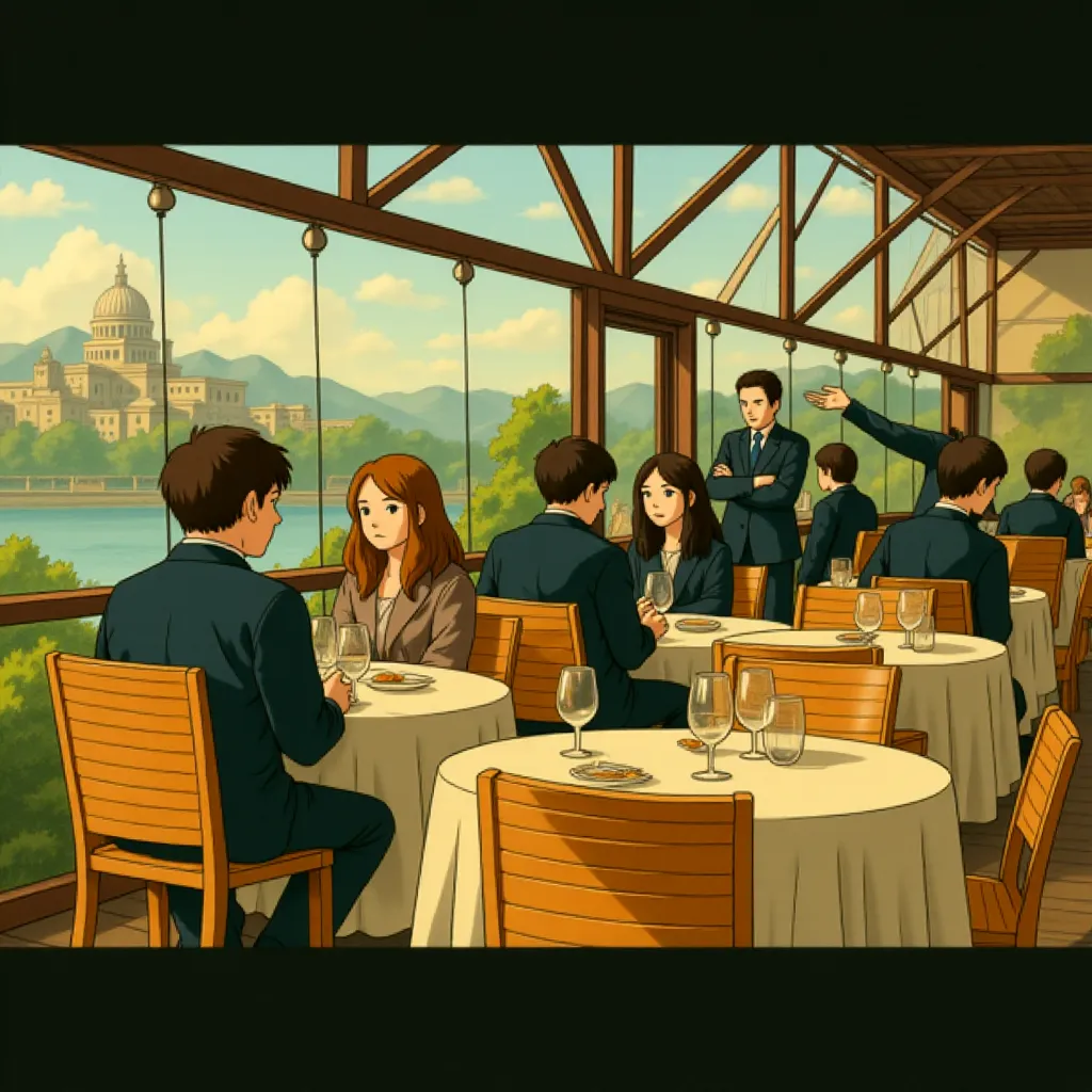 Natalie Portman and Chris O'Dowd in Thor: The Dark World (2013) - Anime style