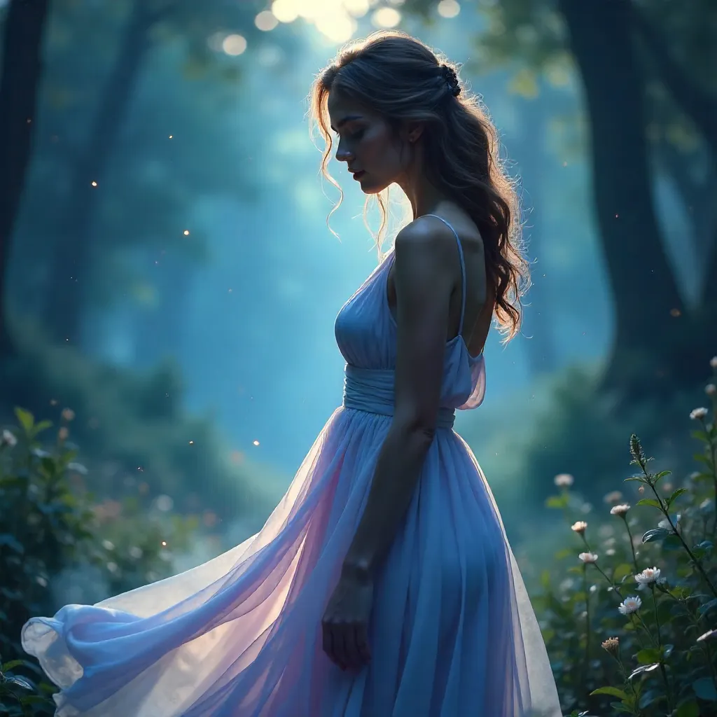 Ethereal Portrait of a Dreamlike Woman
